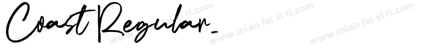 Coast Regular字体转换